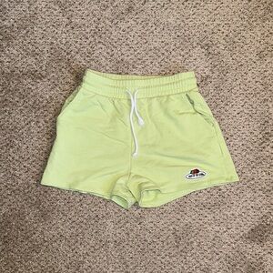 Zara x Fruit of the Loom Lime Green Women's Swear Shorts